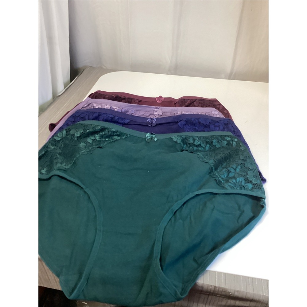 4 Pack EVERY WOMAN KNOWS Womens Briefs, Cotton Underwear, Ladies Panties, xxl